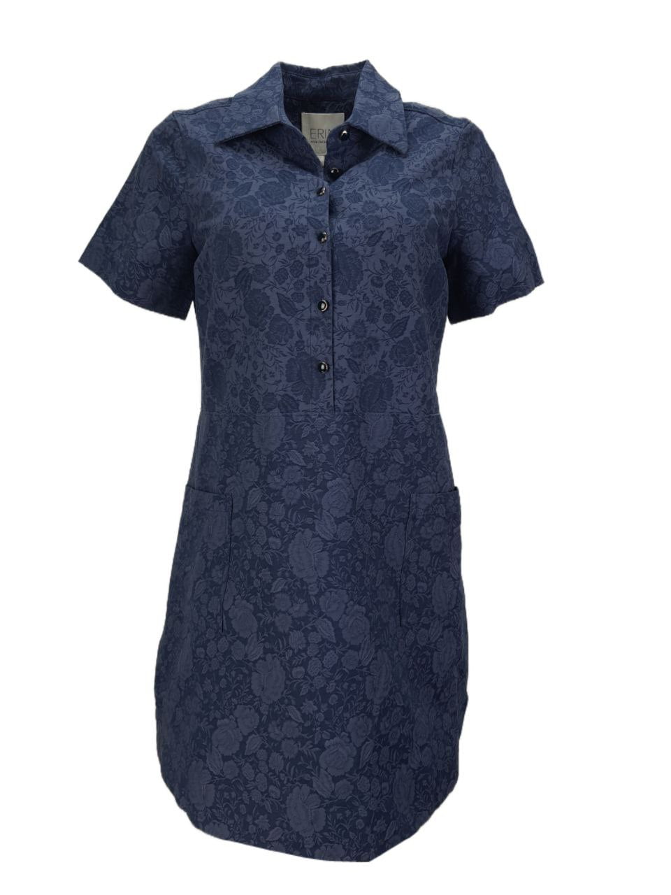 ERIN Women's Embroidered Denim Dress, Blue, 4 - Walmart.com