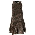 thumbnail image 1 of ERIN Women's Mocha Multi A-Line Dress, Brown, 2, 1 of 2