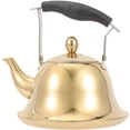 thumbnail image 1 of ABCISI Whistling Tea Kettle Stovetop, Stainless Steel Water Boiling Teapot Water Kettle with Removable Infuser, Mirror Polished Retro Tea Maker for Gas Stove Induction, 2 Liter-Gold, 1 of 9