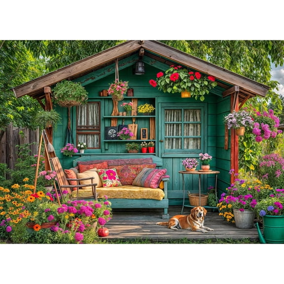 ERIS MOON 1000 Pcs Flower House Jigsaw Puzzle