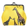 thumbnail image 1 of ERJLKXP Animal Giraffe Small Coin Purse & Pouchese for Women and Girls,Leather Coin Wallet Travel Essentials for Change, Keys, Lipstick, 1 of 7