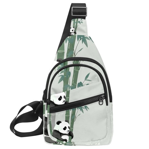 ERJLKXP Animal Panda Small Mens Women Crossbody Chest Bag, Travel Over Shoulder Sling Bag Backpack Men Side Bag,Daypack