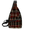 thumbnail image 1 of ERJLKXP England Grid Pattern Small Mens Women Crossbody Chest Bag, Travel Over Shoulder Sling Bag Backpack Men Side Bag,Daypack, 1 of 6