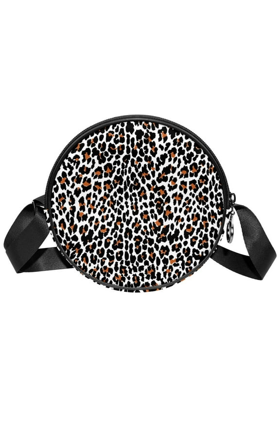 Leopard Print Pattern Small Crossbody Bags for Women,Casual Travel Sling Bag,Over the Shoulder Cross Body Purses