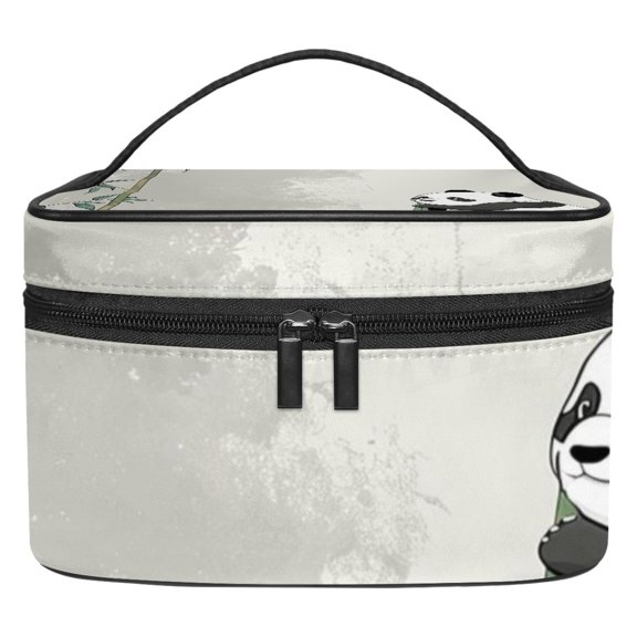 ERJLKXP Panda Animal Makeup Bags Travel Cosmetic Bag Case, Large Capacity Organizer and Storage, Portable Pouch Toiletry bag for Women & Girls