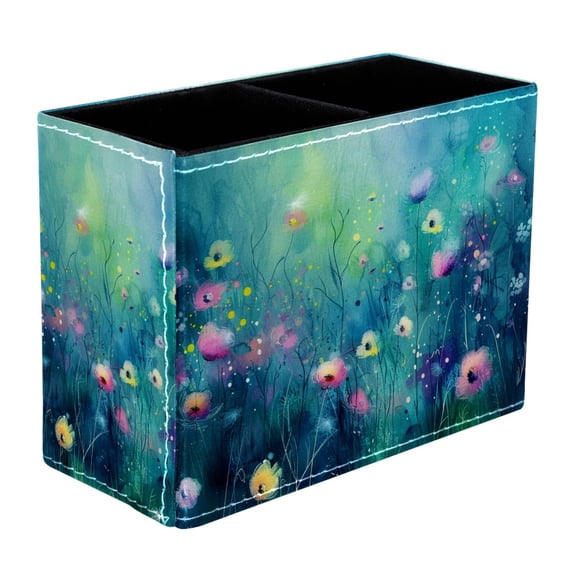 ERJLKXP Pen Holder for Desk Organizer,Abstract Watercolor Flower Pencil Cup Holder,Pen Desktop Storage Box for Home and Office Makeup Brush Holder