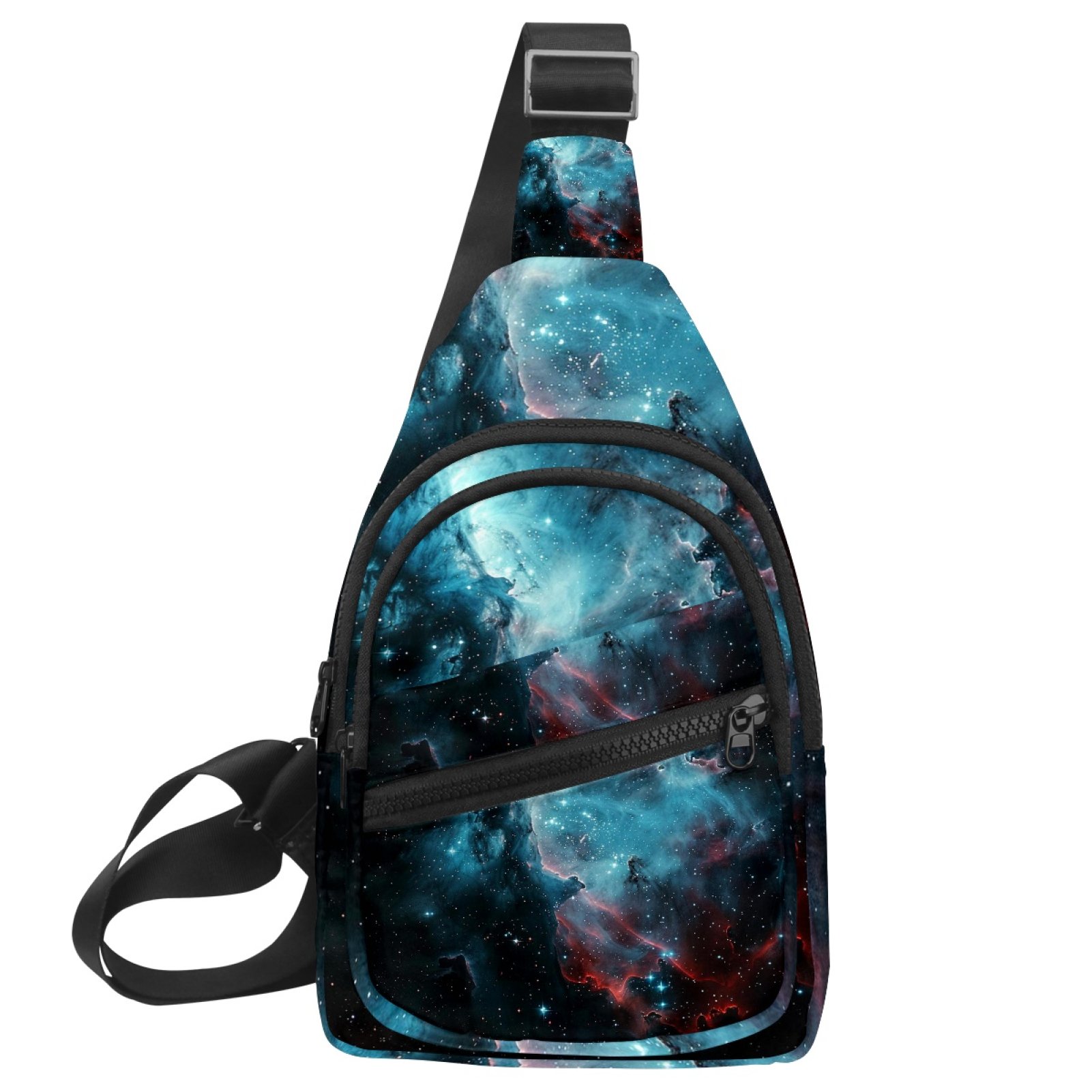 ERJLKXP Space Galaxy Universe Small Mens Women Crossbody Chest Bag, Travel Over Shoulder Sling Bag Backpack Men Side Bag,Daypack