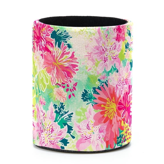 ERJLKXP Tropical Floral Hawaii Flower Vintage Small Pen & Pencils Holder for Desk Organizer,Desktop Stationery Storage for Office Supplies, Pencils and Makeup Brush Holder