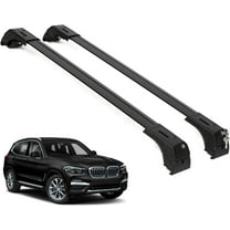 ERKUL 220lbs Roof Rack Cross Bars for BMW X3 G01 2018-2025 | Aluminum Crossbars with Anti Theft Lock for Rooftop | Compatible with Flush Rails - Black