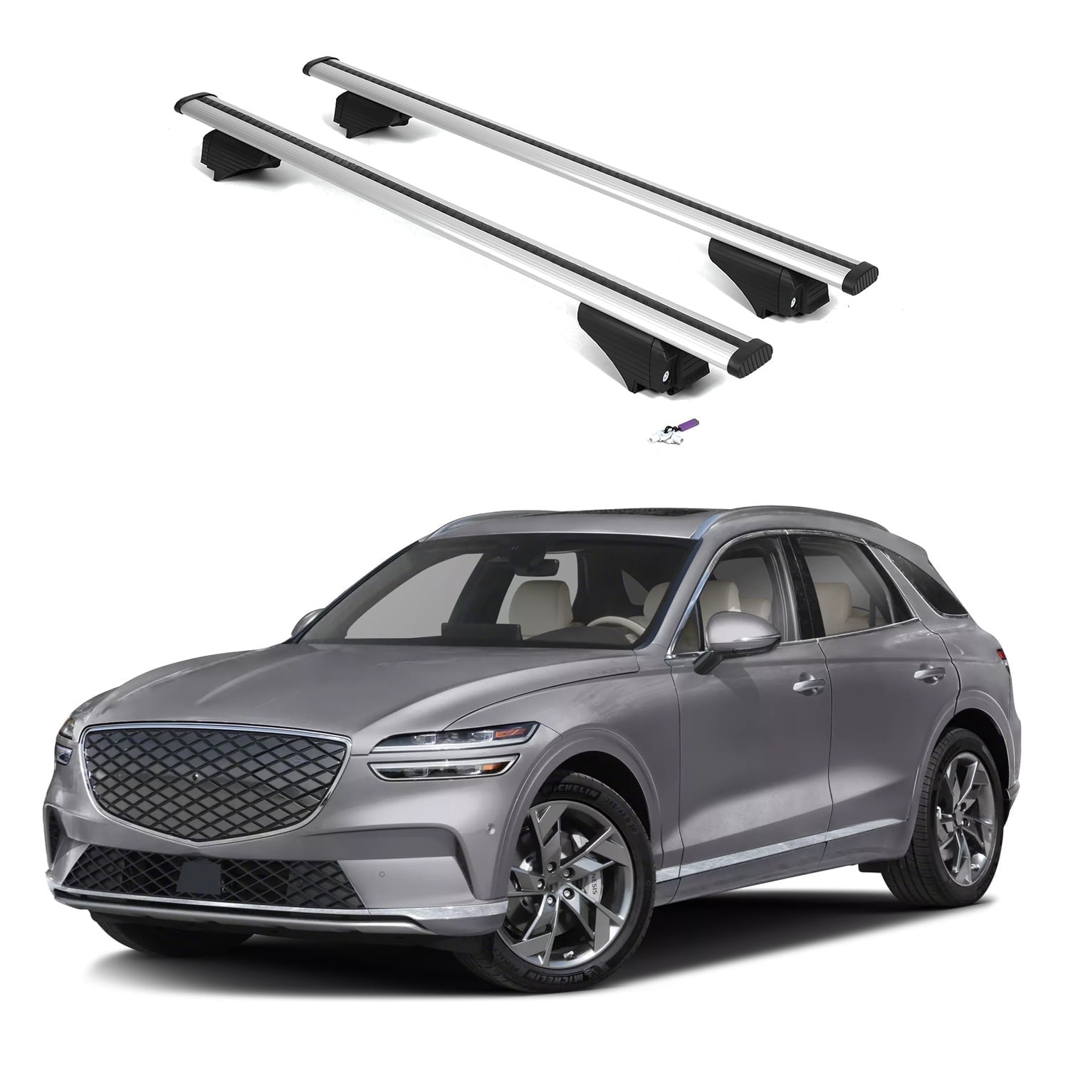 ERKUL 220lbs Roof Rack Cross Bars for Genesis GV70 Electrified EV 2023 ...