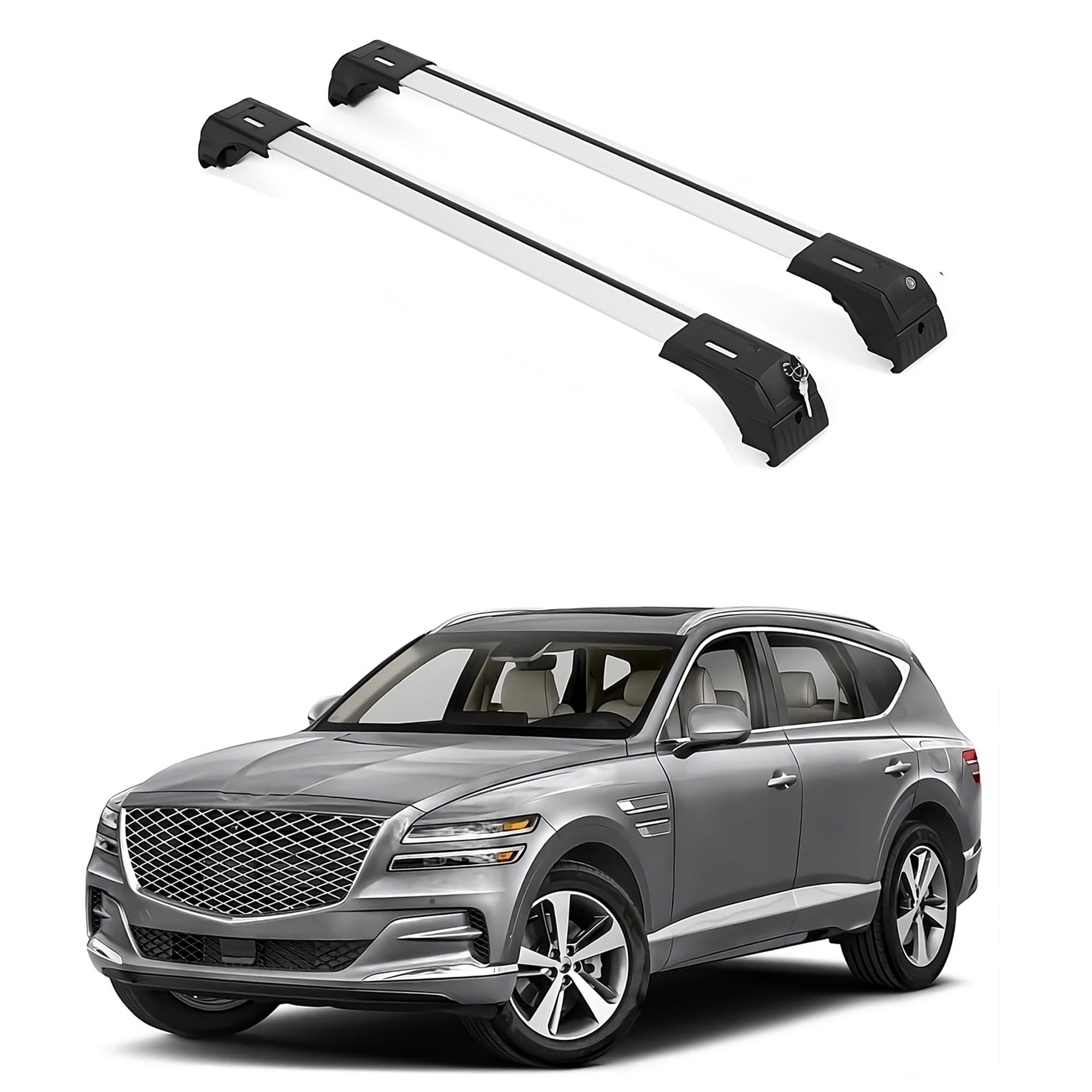 ERKUL Roof Rack Cross Bars, 220lbs Load Capacity, Genesis GV80 2021 ...