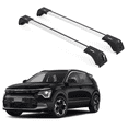 thumbnail image 1 of ERKUL 220lbs Roof Rack Cross Bars for Kia NIRO 2023-2025 | Aluminum Crossbars with Anti Theft Lock for Rooftop | Compatible with Flush Rails - Silver, 1 of 7