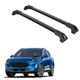 thumbnail image 1 of ERKUL Heavy Duty 220lb Roof Rack Cross Bars for Ford Escape (No Sunroof Models) 2020-2024 |Solid Metal Mounts| Aluminum Crossbars - Compatible with Flush Rails - Black, 1 of 5