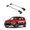 thumbnail image 1 of ERKUL Heavy Duty 220lb Roof Rack Cross Bars for Kia Soul X-Line 2014-2019 | Solid Metal Mounts | Aluminum Crossbars with Anti Theft Lock for Rooftop - Compatible with Flush Rails - Silver, 1 of 1