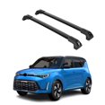 thumbnail image 1 of ERKUL Heavy Duty 220lb Roof Rack Cross Bars for Kia Soul X-Line 2020-2025 | Solid Metal Mounts | Aluminum Crossbars with Anti Theft Lock for Rooftop - Compatible with Flush Rails - Black, 1 of 1