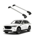thumbnail image 1 of ERKUL Heavy Duty 220lb Roof Rack Cross Bars for Mazda CX-90 2024 | Solid Metal Mounts | Aluminum Crossbars with Anti Theft Lock for Rooftop - Compatible with Flush Rails - Silver, 1 of 1