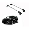 thumbnail image 1 of ERKUL Heavy Duty 220lbs Roof Rack Cross Bars for Audi Q3 2019-2025 | Solid Metal Mounts | Aluminum Crossbars with Anti Theft Lock for Rooftop - Compatible with Flush Rails - Silver, 1 of 5