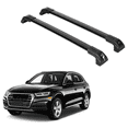 thumbnail image 1 of ERKUL Heavy Duty 220lbs Roof Rack Cross Bars for Audi Q5 2018-2025 | Solid Metal Mounts | Aluminum Crossbars with Anti Theft Lock for Rooftop - Compatible with Flush Rails - Black, 1 of 6