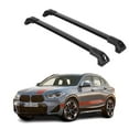 thumbnail image 1 of ERKUL Heavy Duty 220lbs Roof Rack Cross Bars for BMW X2 2018-2023 | Solid Metal Mounts | Aluminum Crossbars with Anti Theft Lock for Rooftop - Compatible with Flush Rails - Black, 1 of 8