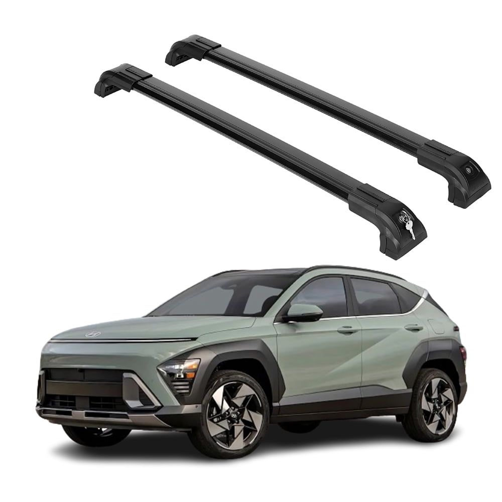 ERKUL Heavy Duty 220lbs Roof Rack Cross Bars for Hyundai Kona & Kona ...