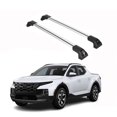 thumbnail image 1 of ERKUL Heavy Duty 220lbs Roof Rack Cross Bars for Hyundai Santa Cruz 2022-2024 | Solid Metal Mounts | Anti-Theft Lock Aluminum Crossbars for Rooftop Cargo Carrier Luggage Kayak | Silver, 1 of 8