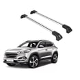 thumbnail image 1 of ERKUL Heavy Duty 220lbs Roof Rack Cross Bars for Hyundai Tucson 2016-2021 | Solid Metal Mounts | Aluminum Crossbars with Anti Theft Lock for Rooftop - Compatible with Flush Rails - Silver, 1 of 6