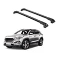 thumbnail image 1 of ERKUL Heavy Duty 220lbs Roof Rack Cross Bars for Hyundai Tucson 2016-2021 | Solid Metal Mounts | Aluminum Crossbars with Anti Theft Lock for Rooftop - Compatible with Flush Rails - Black, 1 of 6