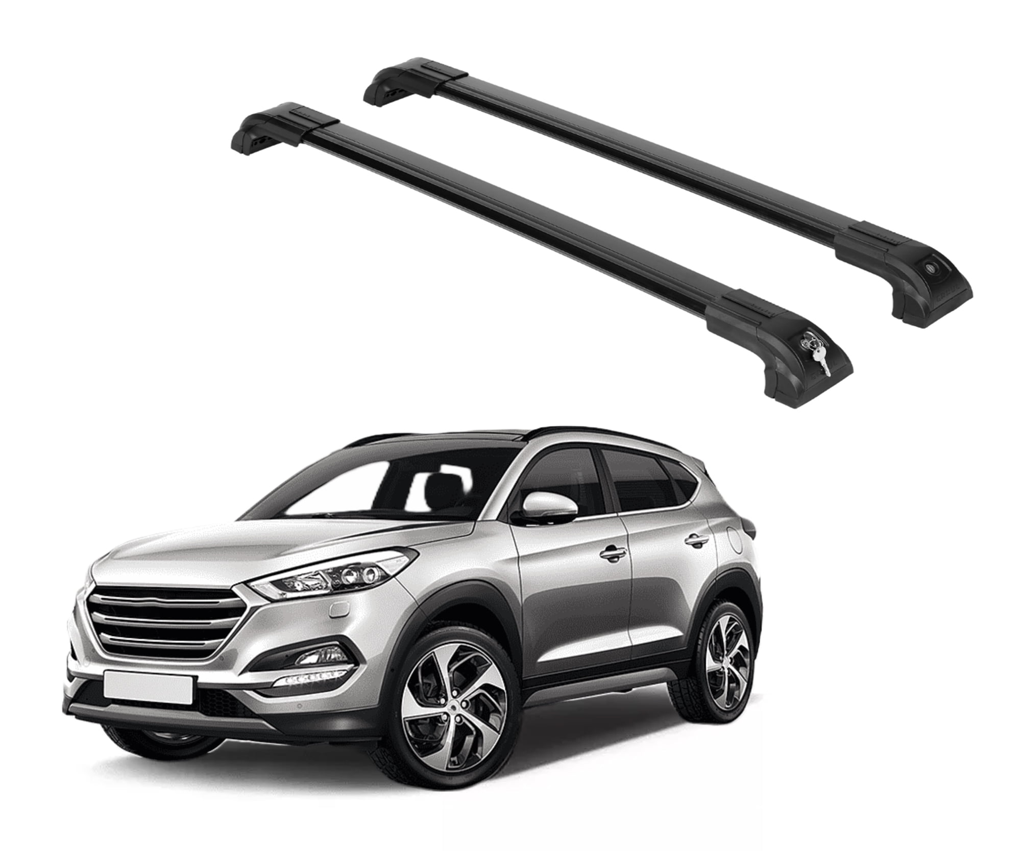 ERKUL Heavy Duty 220lbs Roof Rack Cross Bars for Hyundai Tucson 2016 ...