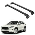 thumbnail image 1 of ERKUL Heavy Duty 220lbs Roof Rack Cross Bars for Infiniti QX50 2019-2024 | Solid Metal Mounts | Aluminum Crossbars with Anti Theft Lock for Rooftop - Compatible with Flush Rails - Black, 1 of 5