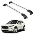 thumbnail image 1 of ERKUL Heavy Duty 220lbs Roof Rack Cross Bars for Infiniti QX50 2019-2024 | Solid Metal Mounts | Aluminum Crossbars with Anti Theft Lock for Rooftop - Compatible with Flush Rails - Silver, 1 of 5
