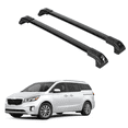 thumbnail image 1 of ERKUL Heavy Duty 220lbs Roof Rack Cross Bars for Kia Sedona 2015-2021 | Solid Metal Mounts | Aluminum Crossbars with Anti Theft Lock for Rooftop - Compatible with Flush Rails - Black, 1 of 7