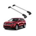 thumbnail image 1 of ERKUL Heavy Duty 220lbs Roof Rack Cross Bars for Lincoln MKC 2015-2019 | Solid Metal Mounts | Aluminum Crossbars with Anti Theft Lock for Rooftop - Compatible with Flush Rails - Silver, 1 of 5