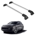 thumbnail image 1 of ERKUL Heavy Duty 220lbs Roof Rack Cross Bars for Porsche Cayenne 2019-2024 | Solid Metal Mounts | Aluminum Crossbars with Anti Theft Lock for Rooftop - Compatible with Flush Rails - Silver, 1 of 5