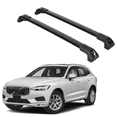 thumbnail image 1 of ERKUL Heavy Duty 220lbs Roof Rack Cross Bars for Volvo XC60 2018-2025 | Solid Metal Mounts | Aluminum Crossbars with Anti Theft Lock for Rooftop - Compatible with Flush Rails - Black, 1 of 4