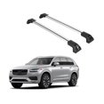 thumbnail image 1 of ERKUL Heavy Duty 220lbs Roof Rack Cross Bars for Volvo XC90 2016-2024 | Solid Metal Mounts | Aluminum Crossbars with Anti Theft Lock for Rooftop - Compatible with Flush Rails - Silver, 1 of 5