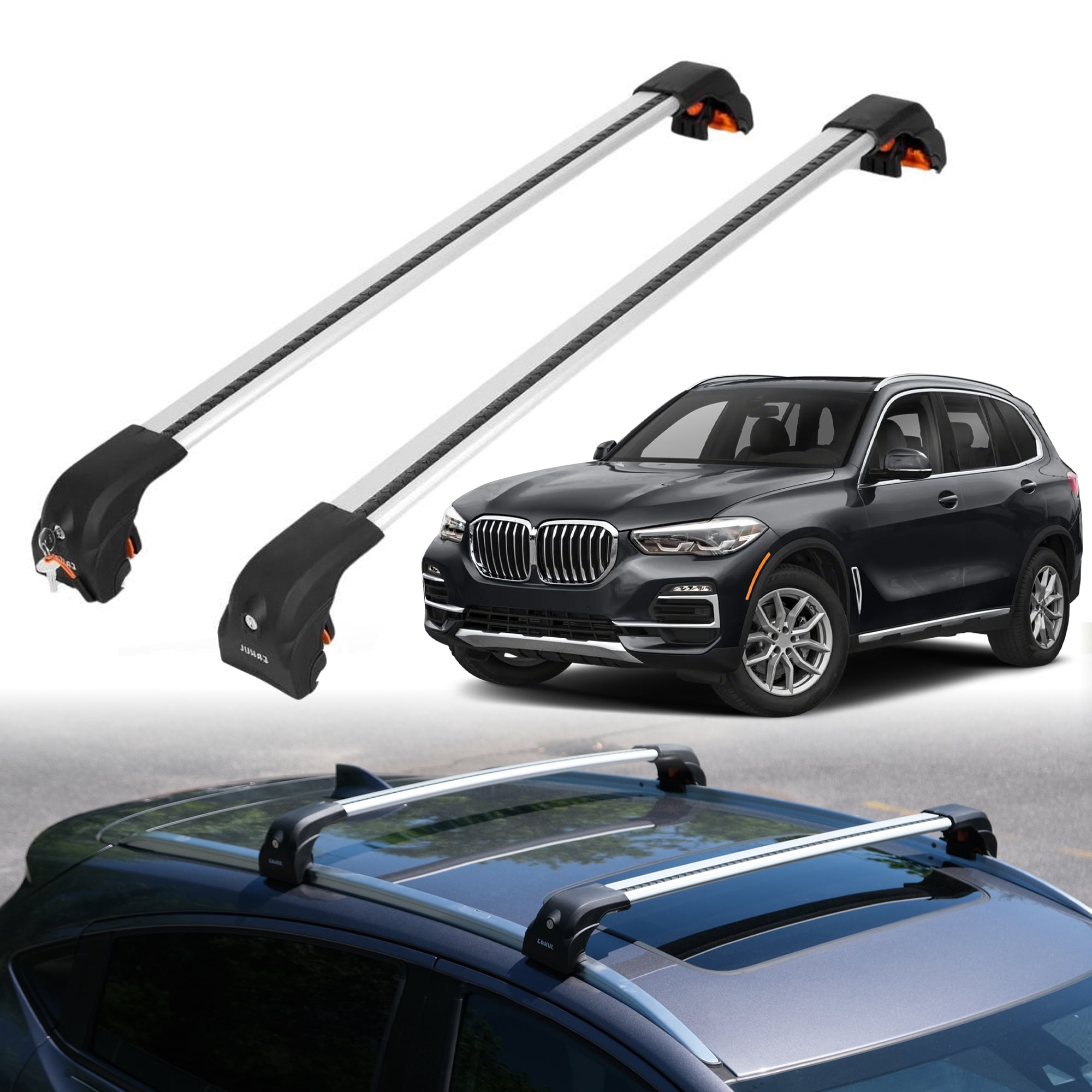 ERKUL Heavy Duty Roof Rack Cross Bars for BMW X5 2019-2025 | Upgraded ...