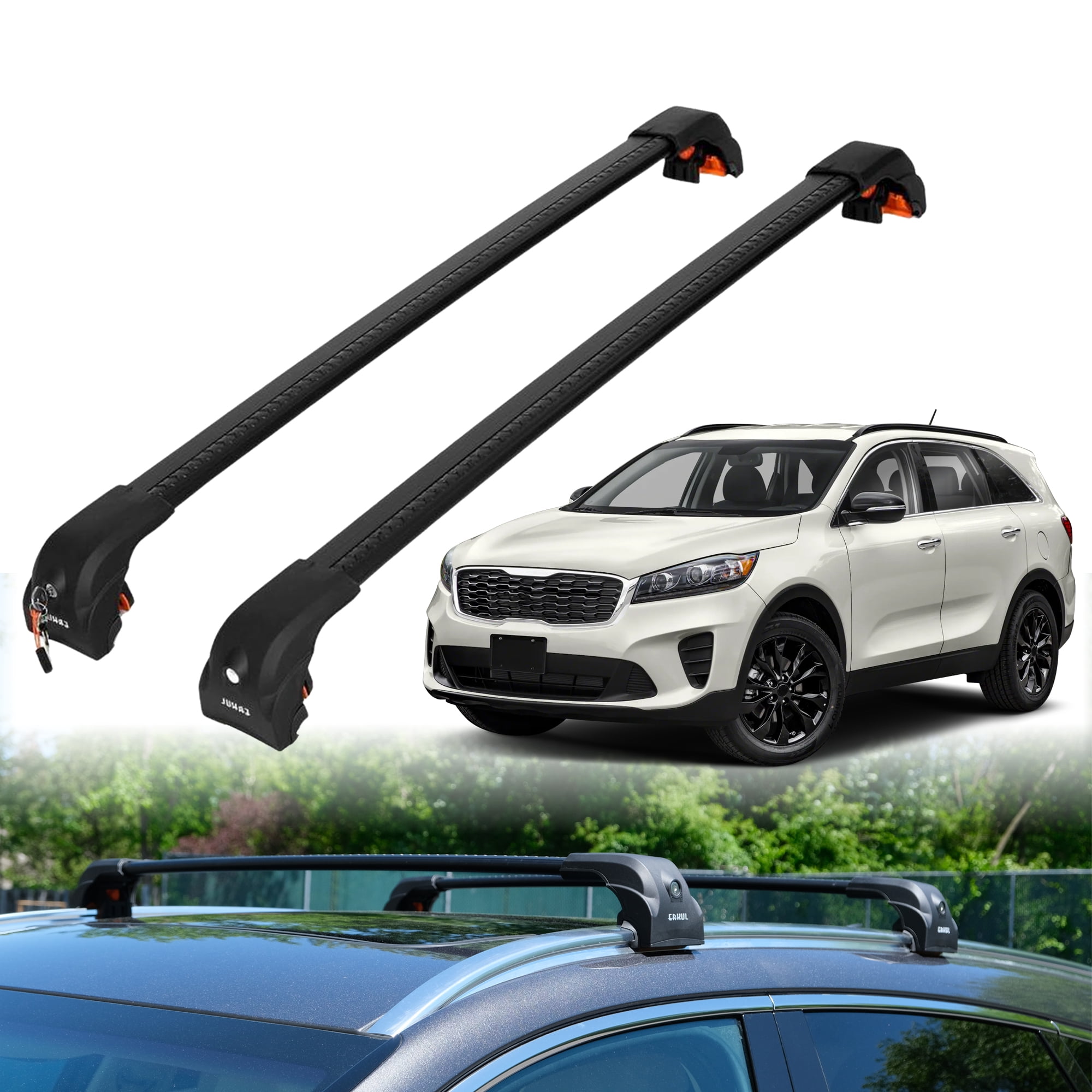 Aerobar Rood Rack ERKUL Heavy Duty Roof Rack Cross Bars for Kia Sorento 2016-2020 ...