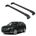 thumbnail image 1 of ERKUL Heavy Duty Roof Rack Cross Bars for Mazda CX9 CX-9 2016-2024 | Solid Metal Mounts | Aluminum Crossbars with Anti Theft Lock for Rooftop - Compatible with Flush Rails - Black, 1 of 5