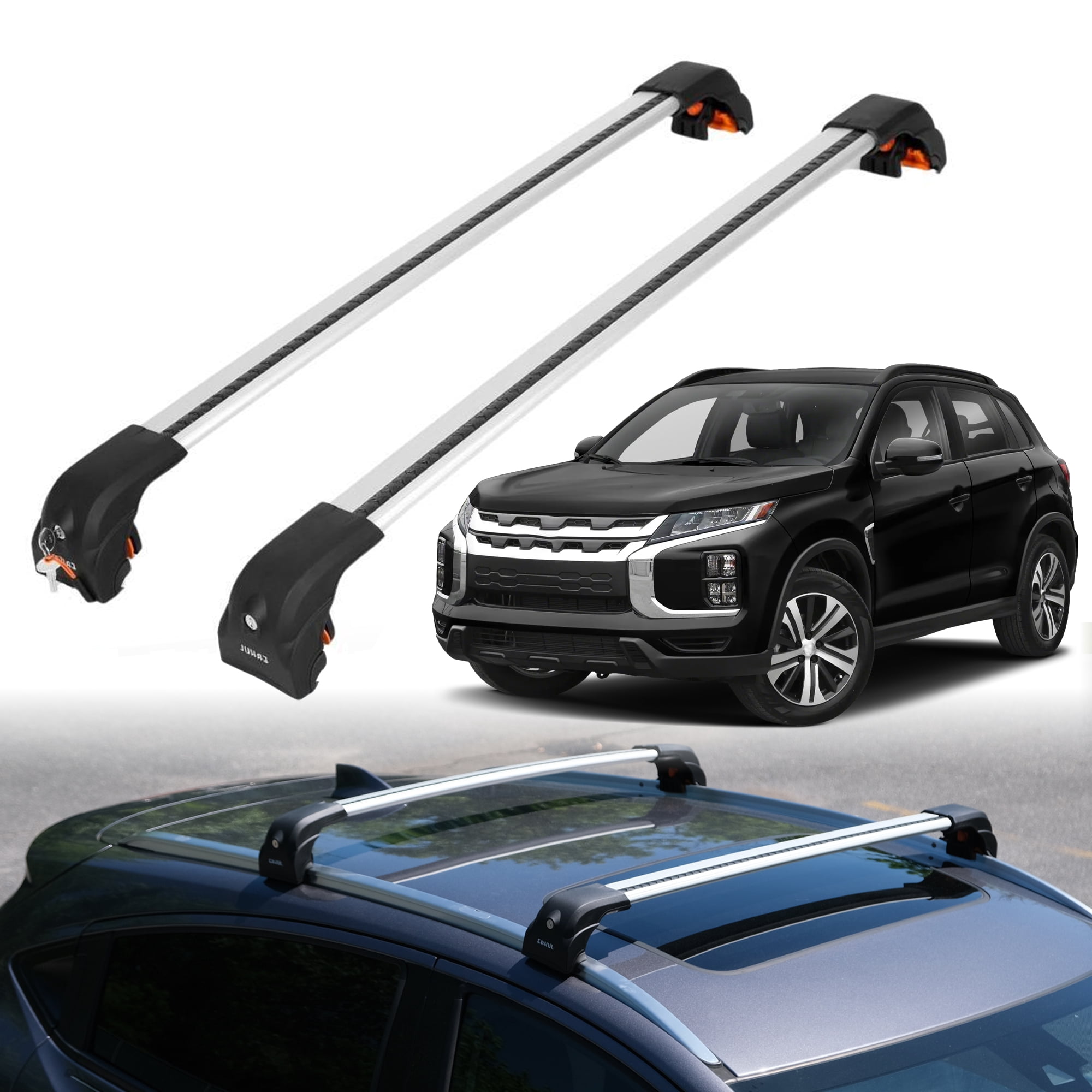 Aerobar Rood Rack ERKUL Heavy Duty Roof Rack Cross Bars for Mitsubishi Outlander Sport ...