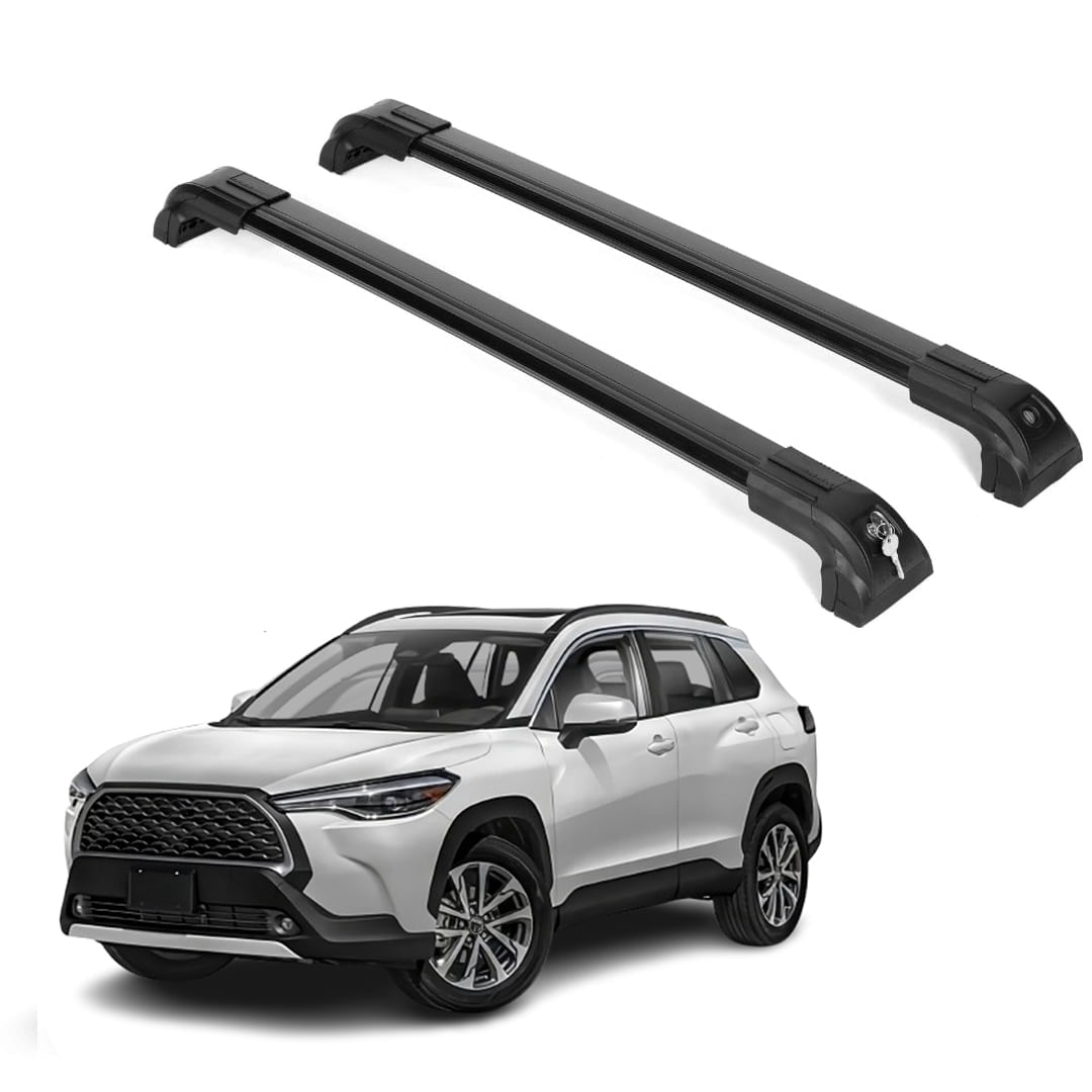 ERKUL Heavy Duty Roof Rack Cross Bars for Toyota Corolla Cross 2022-2025 | Black