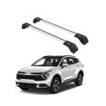thumbnail image 1 of ERKUL Roof Rack Cross Bars for 2023-2025 Kia Sportage SX, SX Prestige, Hybrid EX | Aluminum Crossbars with Anti Theft Lock for Rooftop | Compatible with Flush Rails - Silver, 1 of 7