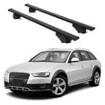 thumbnail image 1 of ERKUL Roof Rack Cross Bars for Audi A4 (B8) Allroad 2008-2015 | Aluminum Crossbars with Anti Theft Lock for Rooftop | Compatible with Raised Rails - Black, 1 of 7