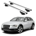 thumbnail image 1 of ERKUL Roof Rack Cross Bars for Audi A4 (B8) Allroad 2008-2015 | Aluminum Crossbars with Anti Theft Lock for Rooftop | Compatible with Raised Rails - Silver, 1 of 7