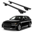 thumbnail image 1 of ERKUL Roof Rack Cross Bars for Audi A4 (B9) Allroad 2016-2024 | Aluminum Crossbars with Anti Theft Lock for Rooftop | Compatible with Raised Rails - Black, 1 of 7