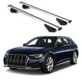 thumbnail image 1 of ERKUL Roof Rack Cross Bars for Audi A6 Allroad 2020-2024 | Aluminum Crossbars with Anti Theft Lock for Rooftop | Compatible with Raised Rails - Silver, 1 of 7