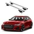 thumbnail image 1 of ERKUL Roof Rack Cross Bars for Audi RS 6 RS6 Avant 2021-2025 | Aluminum Crossbars with Anti Theft Lock for Rooftop | Compatible with Flush Rails - Silver, 1 of 7