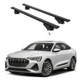 thumbnail image 1 of ERKUL Roof Rack Cross Bars for Audi e-tron Sportback 2020-2023 | Aluminum Crossbars with Anti Theft Lock for Rooftop | Compatible with Flush Rails - Black, 1 of 7