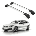 thumbnail image 1 of ERKUL Roof Rack Cross Bars for BMW 5 Estate/Touring F11 2010-2017 | Aluminum Crossbars with Anti Theft Lock for Rooftop | Compatible with Flush Rails - Silver, 1 of 7
