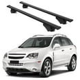 thumbnail image 1 of ERKUL Roof Rack Cross Bars for Chevrolet Chevy Captiva 2012-2015 | Aluminum Crossbars with Anti Theft Lock for Rooftop | Compatible with Raised Rails - Black, 1 of 7