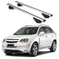 thumbnail image 1 of ERKUL Roof Rack Cross Bars for Chevrolet Chevy Captiva 2012-2015 | Aluminum Crossbars with Anti Theft Lock for Rooftop | Compatible with Raised Rails - Silver, 1 of 7